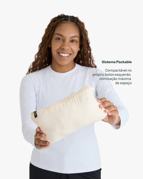 Jaqueta Puffer Galapagos Ibex Thermolite Heat Feminino Off White