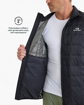 Jaqueta Puffer Galapagos Ibex Thermolite Heat Masculino Preto