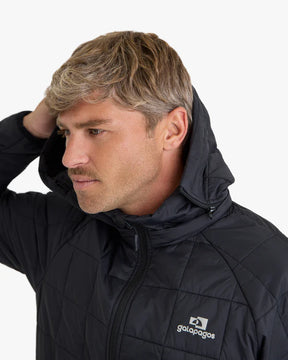 Jaqueta Puffer Galapagos Ibex Thermolite Heat Masculino Preto