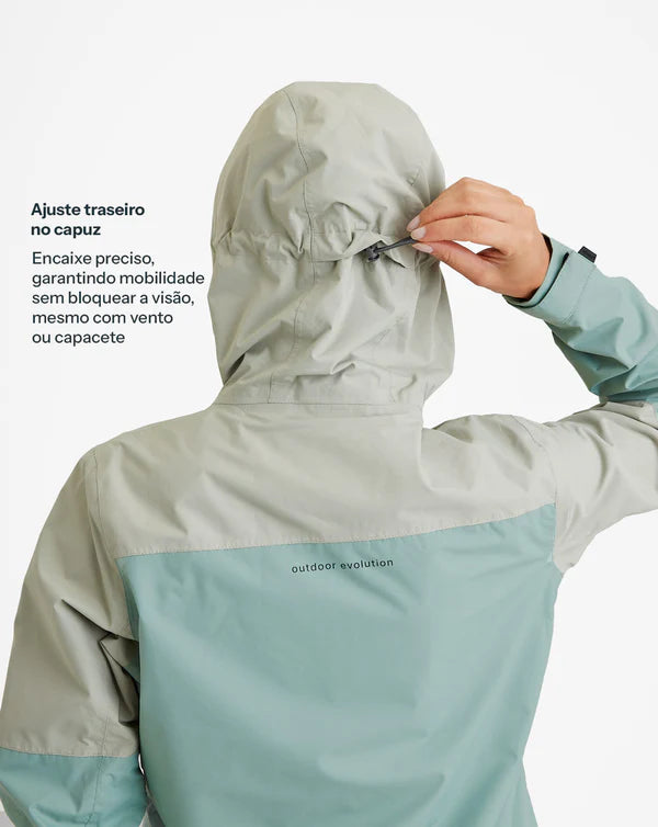 Jaqueta Impermeável Galapagos Darwin Heat Feminino Verde