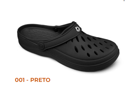 CALÇADO CONFORTO EASY FEMININO -PRETO