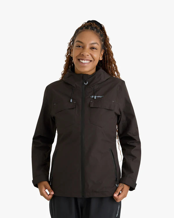 Jaqueta Impermeável Galapagos Darwin Heat Feminina Preto