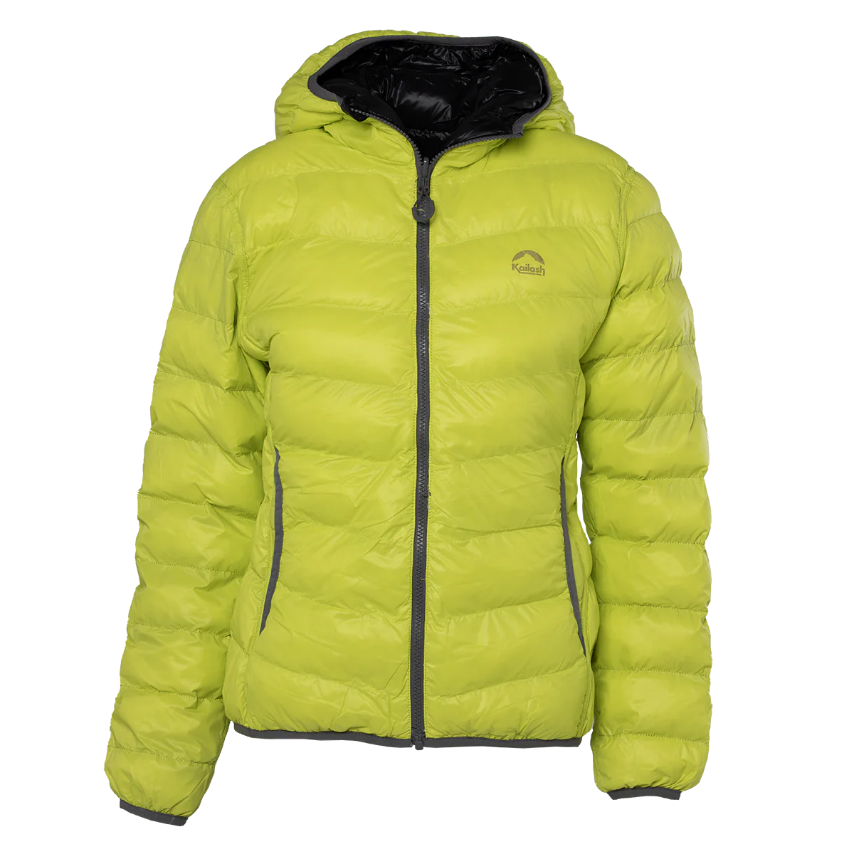 JAQUETA PUFFER DOUBLE PATAGONIA SINTETICA FEMININA PRETO VERDE LIMAO
