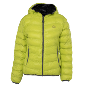 JAQUETA PUFFER DOUBLE PATAGONIA SINTETICA FEMININA PRETO VERDE LIMAO