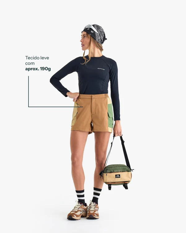 SHORTS CARGO GALAPAGOS RAVEN FEMININO