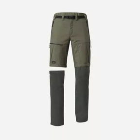 CALÇA MODULAR MASCULINA TRILHA TREKKING MT 500 ZIP OFF VERDE