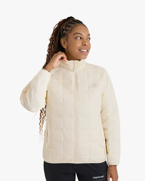 Jaqueta Puffer Galapagos Ibex Thermolite Heat Feminino Off White