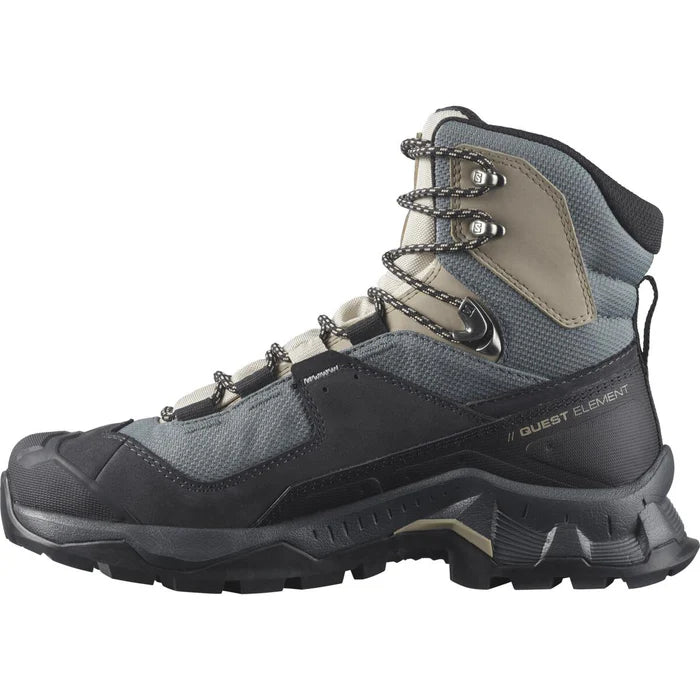 BOTA QUEST ELEMENT GTX FEMININA PRETO/MUSGO/CINZA