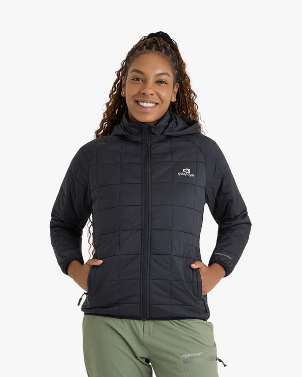 Jaqueta Puffer Galapagos Ibex Thermolite Heat Feminino Preto