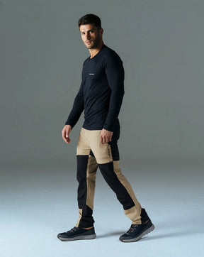 Calça Técnica Galapagos Hiker Masculino Preto com Caqui