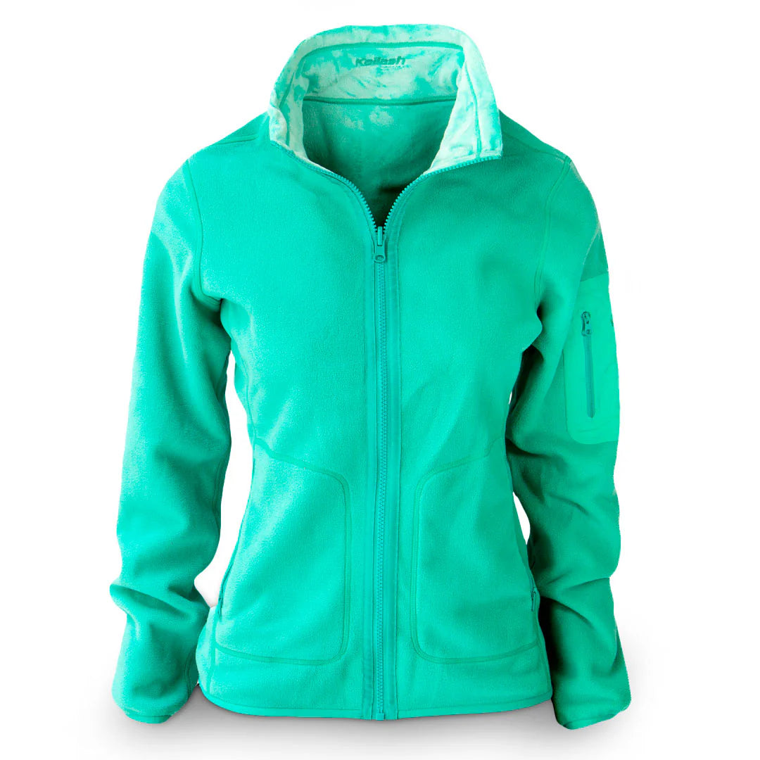 JAQUETA FLEECE TEDDY FEMININA AZUL TIFFANY