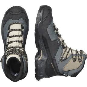 BOTA QUEST ELEMENT GTX FEMININA PRETO/MUSGO/CINZA