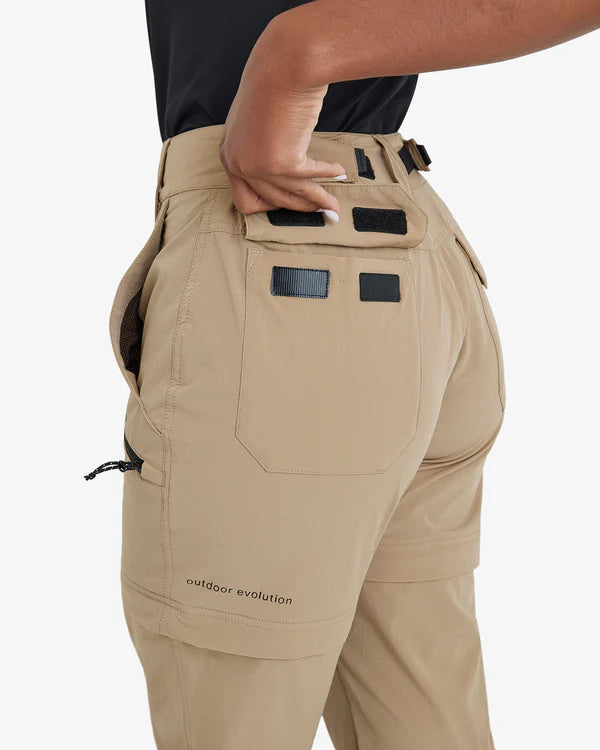 Calça conversível Galapagos Atlas Feminino Caqui