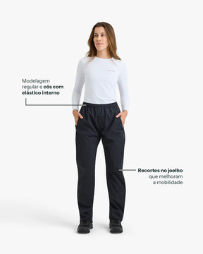 CALÇA IMPERMEÁVEL GALAPAGOS DARWIN STORM FEM PRETA