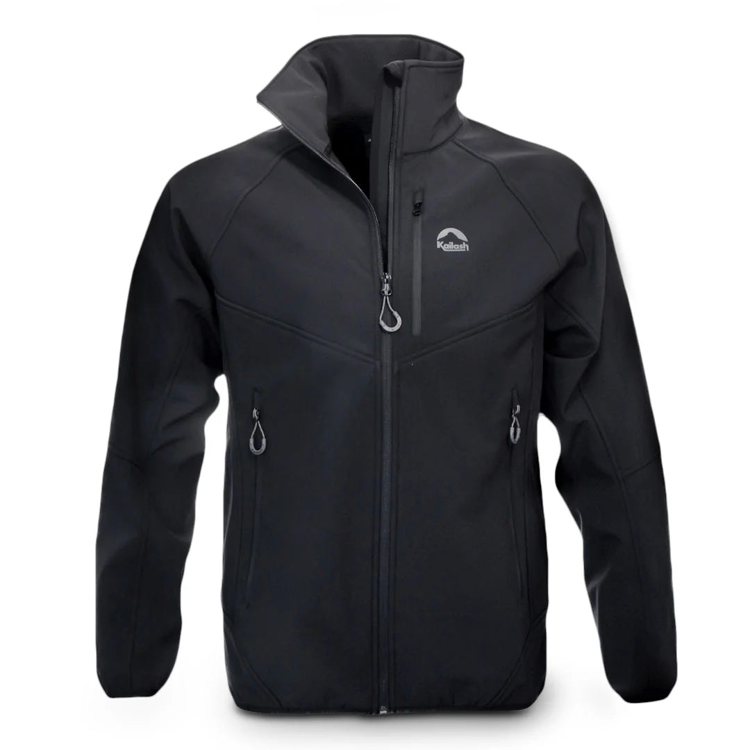 JAQUETA SOFTSHELL BARILOCHE MASCULINO PRETO
