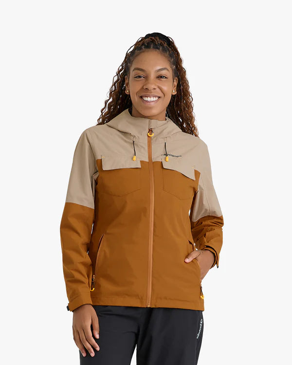Jaqueta Impermeável Galapagos Darwin Heat Feminino Terracota