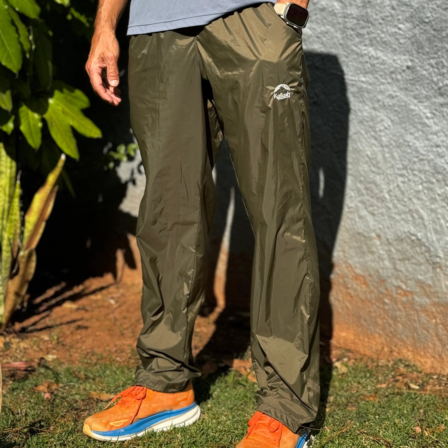 CALÇA CORTA-VENTO X-LITE MASCULINO VERDE MUSGO